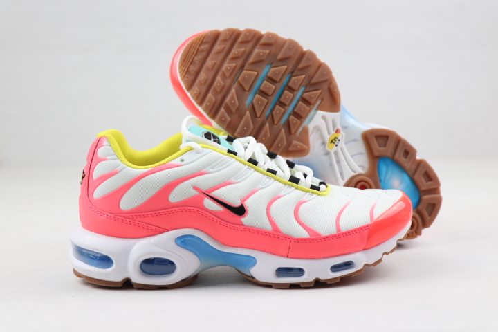 Nike Air Max PLUS White Peach Yellow Blue For Women